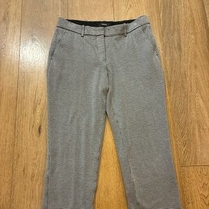 Theory Black and White Checkered Capris